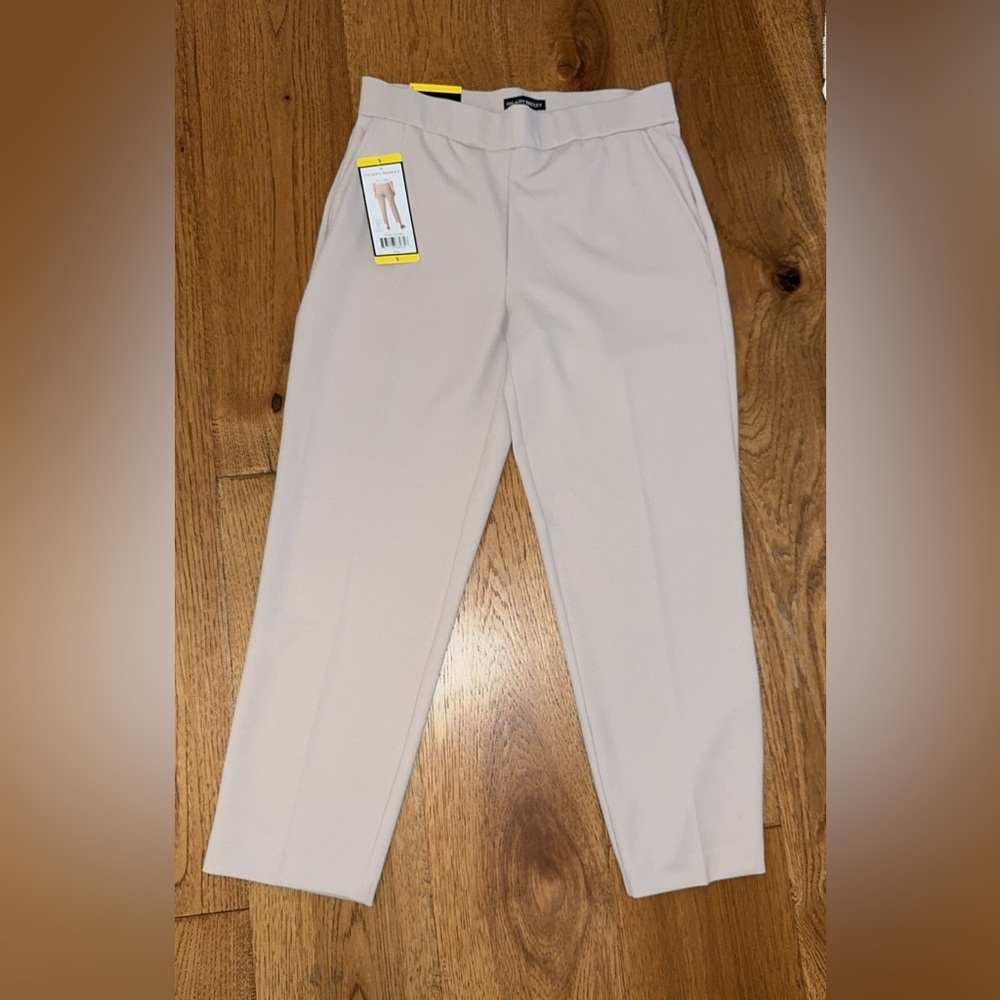 Hilary Radley Women's Cream Straight Leg Pants